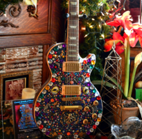 Crown Jewel Guitar by Artist Nina Miller